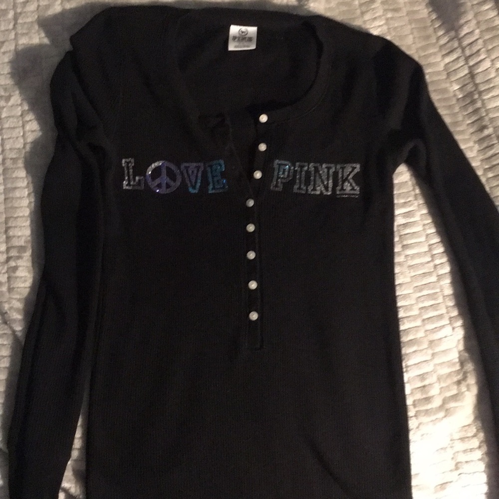Pink thermal long sleeve T